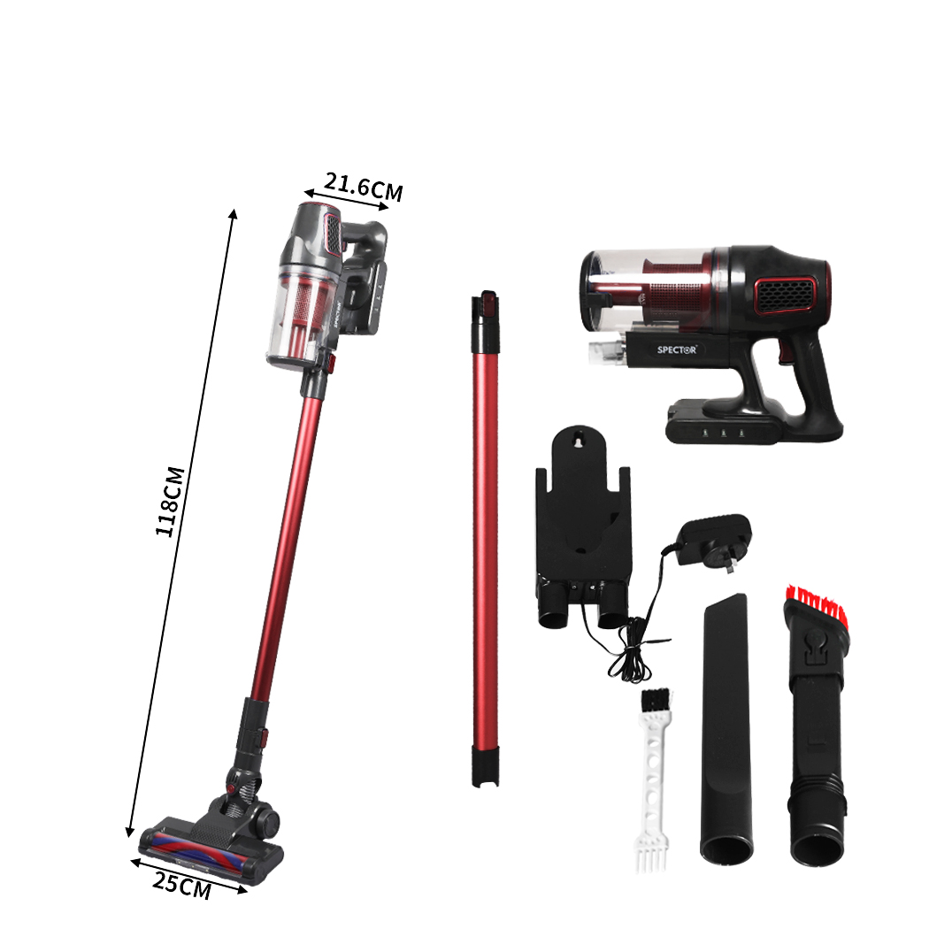 Spector Handheld Vacuum Cleaner Cordless Red - Image 3