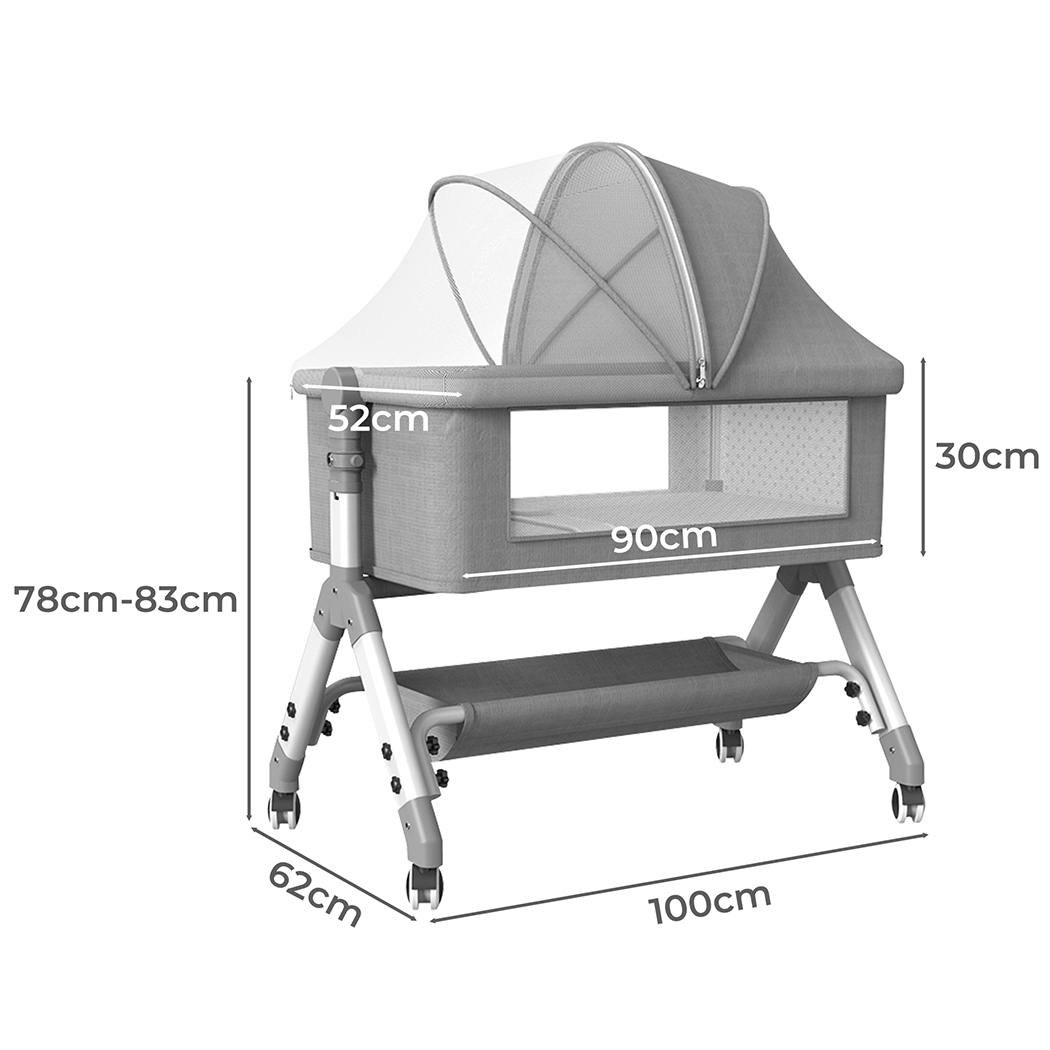 Bopeep Baby Cot Bed Crib Portable Bassinet - Image 3