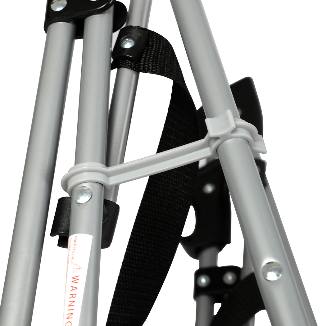 PaWz Pet Stroller Dog Cat Carrier Foldable Pink - Image 6