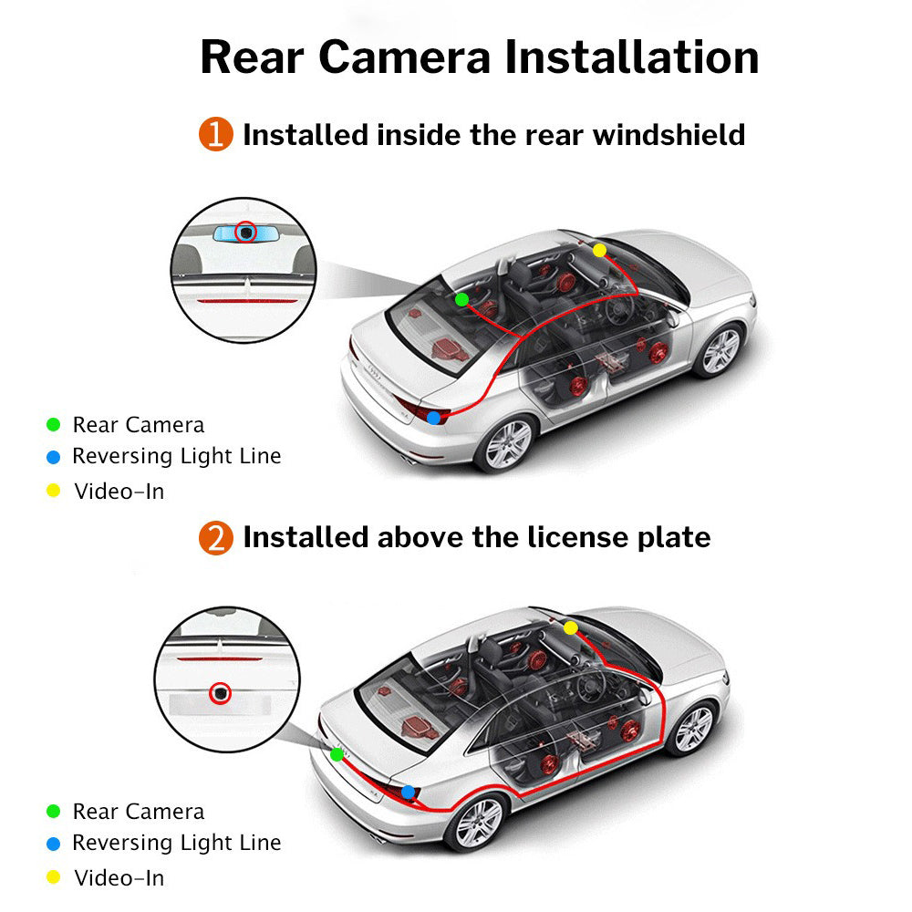 3 Channel Car DVR HD 1080P Vehicle Dash Cam Three Way Camera DVRs Recorder with 32 GB Card - Image 8