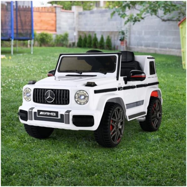 Mercedes-Benz Kids Ride On Car Electric AMG G63 Licensed Remote Cars 12V White - Image 6
