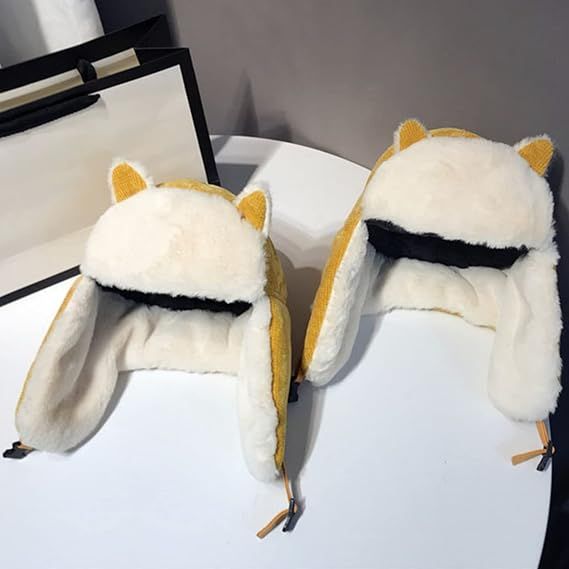 Women's Winter Hat (Head Circumference: 56-58 cm) - Cute Cat Ears - Aviator Hat with Earflaps - Ski Ushanka with Buckle Closure - Image 5