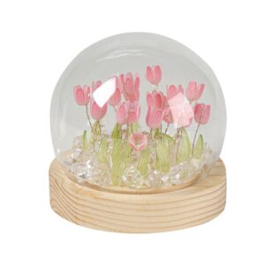 Tulip Night Light Handmade Tulip Decoration Bedroom Sleep Light Atmosphere Simulation Flower Birthday Gift for Friends, Girls, Family (13 Flowers)(10*10*10cm)