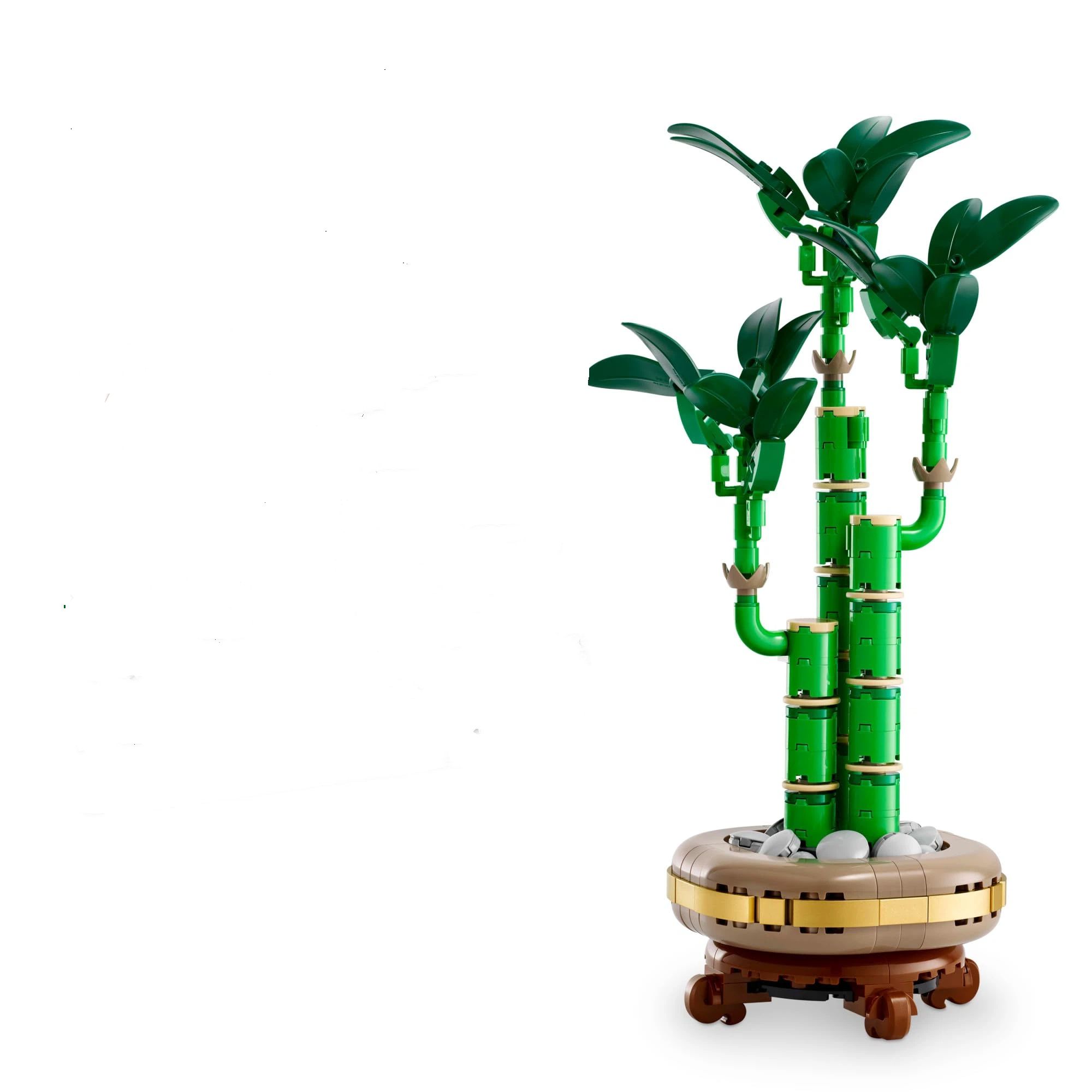 Botanicals Lucky Bamboo Building Set - Artificial Plant for Indoor Home Décor, Adults Ages - Fake Plant Decoration for Table, Desk, Office - Gift for Birthdays, 325 particles