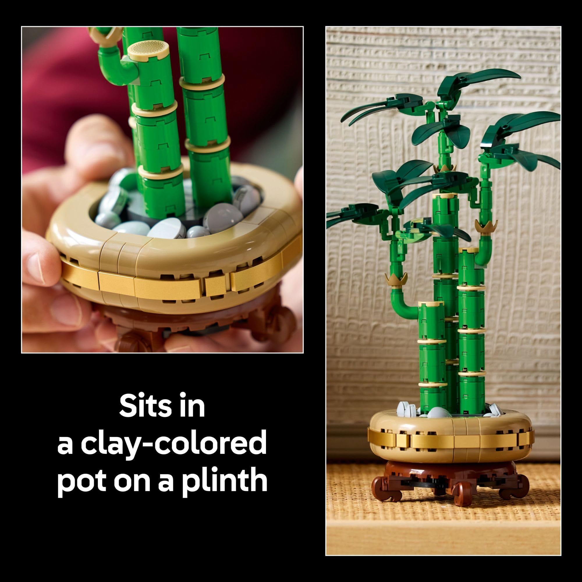 Botanicals Lucky Bamboo Building Set - Artificial Plant for Indoor Home Décor, Adults Ages - Fake Plant Decoration for Table, Desk, Office - Gift for Birthdays, 325 particles - Image 5