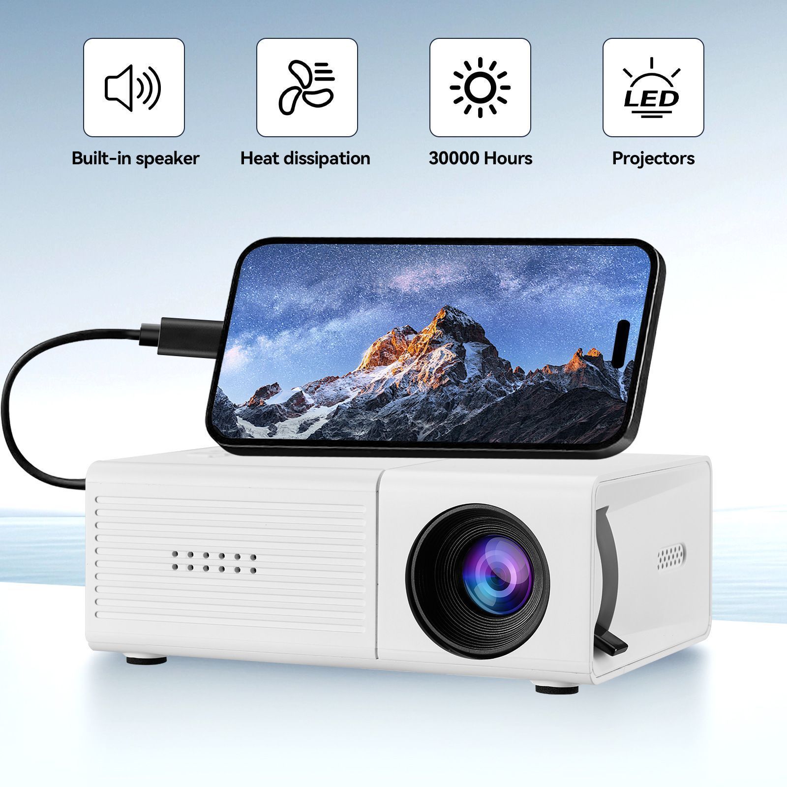 M3S Mini Projector White AU - Image 2