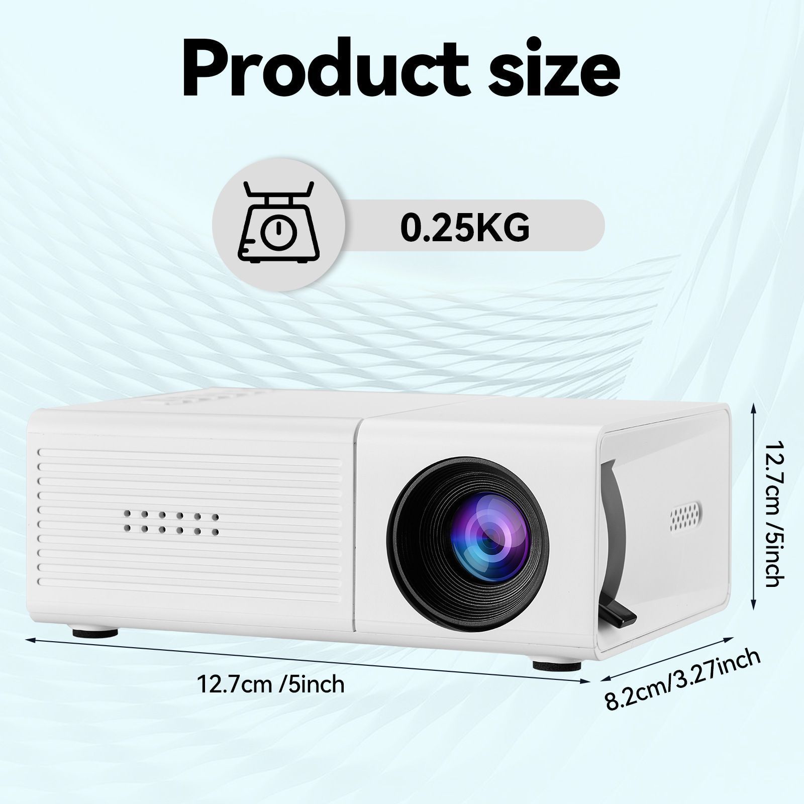 M3S Mini Projector White USB-Powered - Image 8