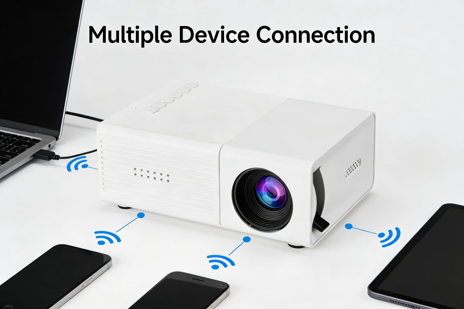 M3S Mini Projector White USB-Powered - Image 10