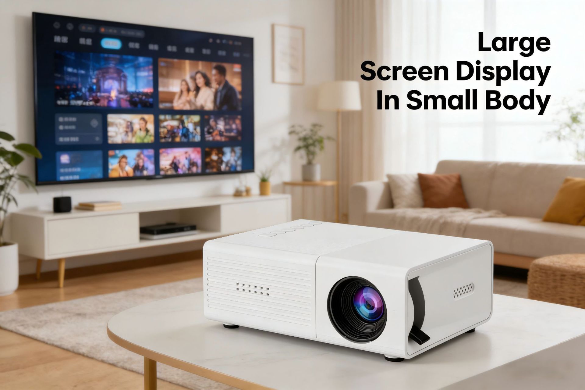 M3S Mini Projector White USB-Powered - Image 12