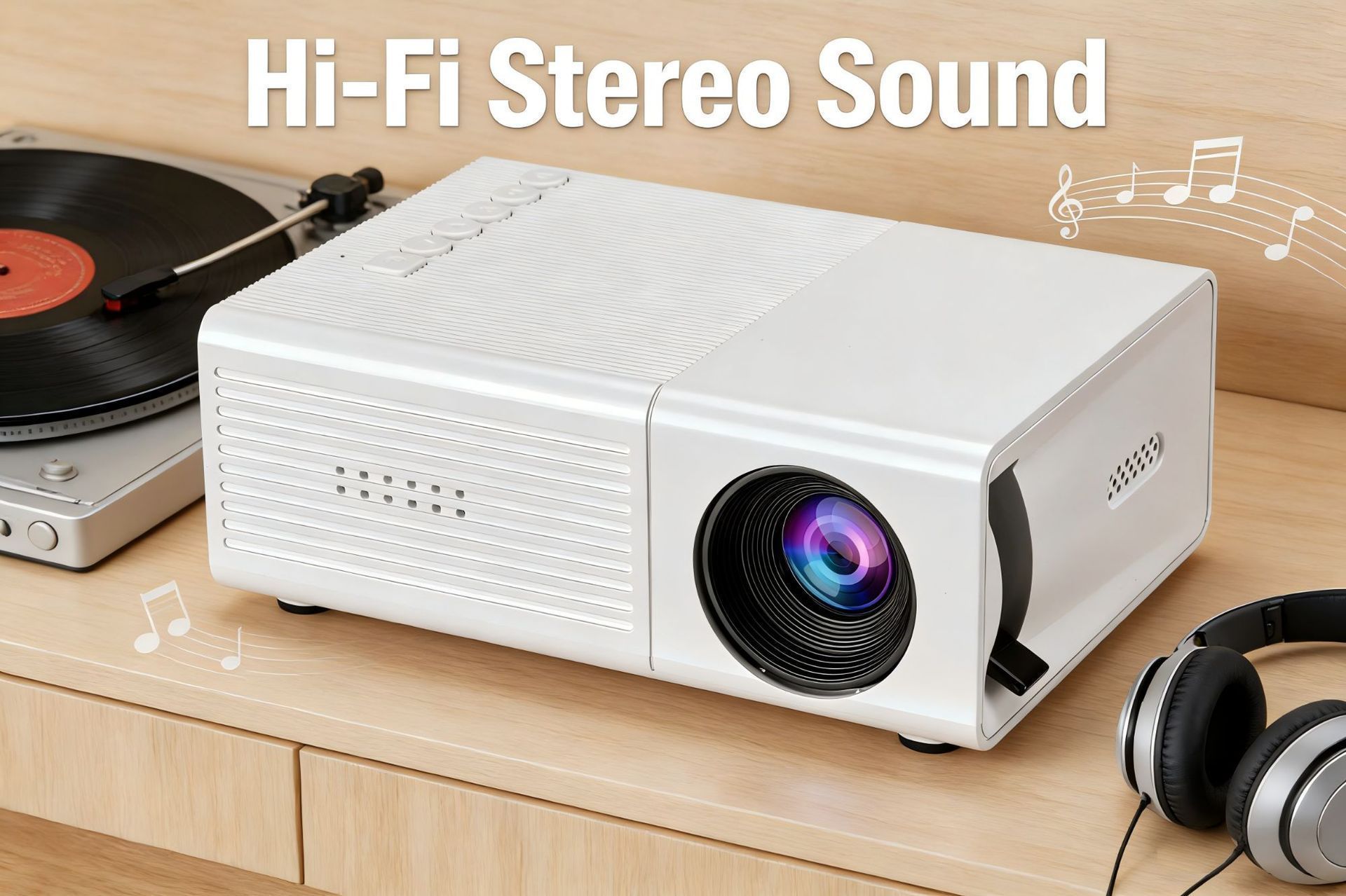 M3S Mini Projector White USB-Powered - Image 14
