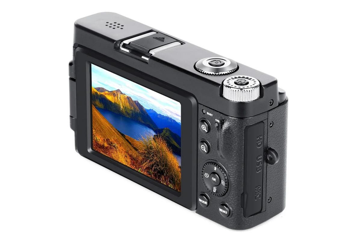 4K Digital Camera for Outdoor Photography With 32GB TF Card 180 Degree Flip Screen 16X Zoom 48MP Autofocus - Image 3