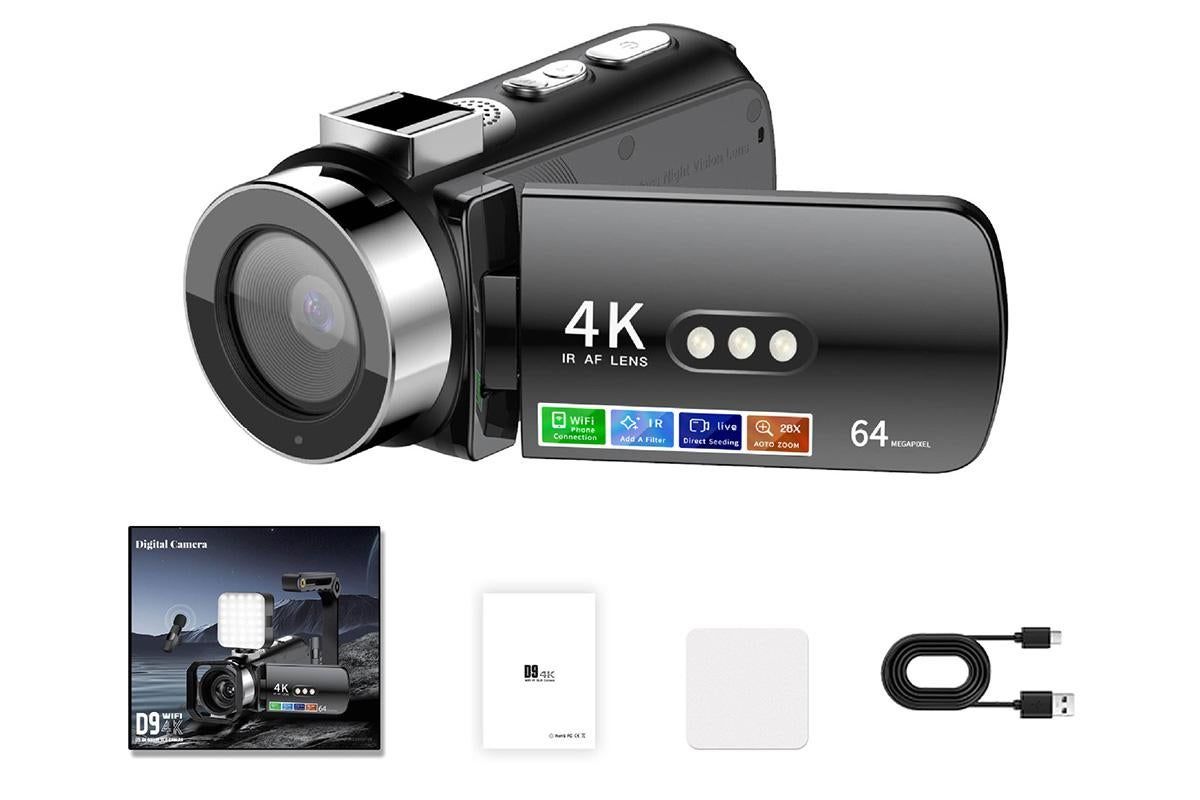 4K Video Camera Camcorder 64MP Vlogging Camera With 28X Digital Zoom for YouTube - Standard Version - Image 8