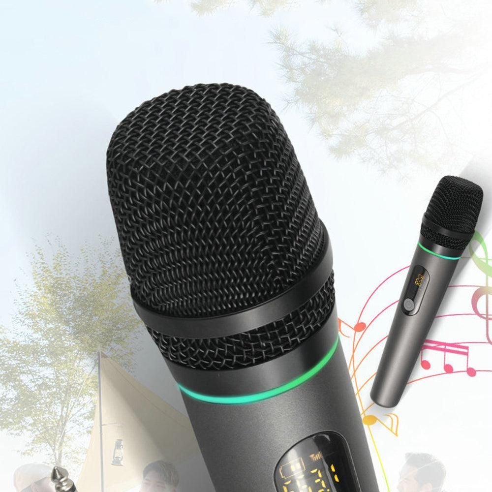 Dual Wireless Rechargeable Microphone Set with Display for Karaoke Weddings DJs Speech & Classroom Use - Image 3