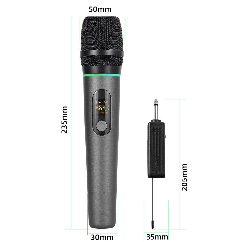 Dual Wireless Rechargeable Microphone Set with Display for Karaoke Weddings DJs Speech & Classroom Use - Image 4
