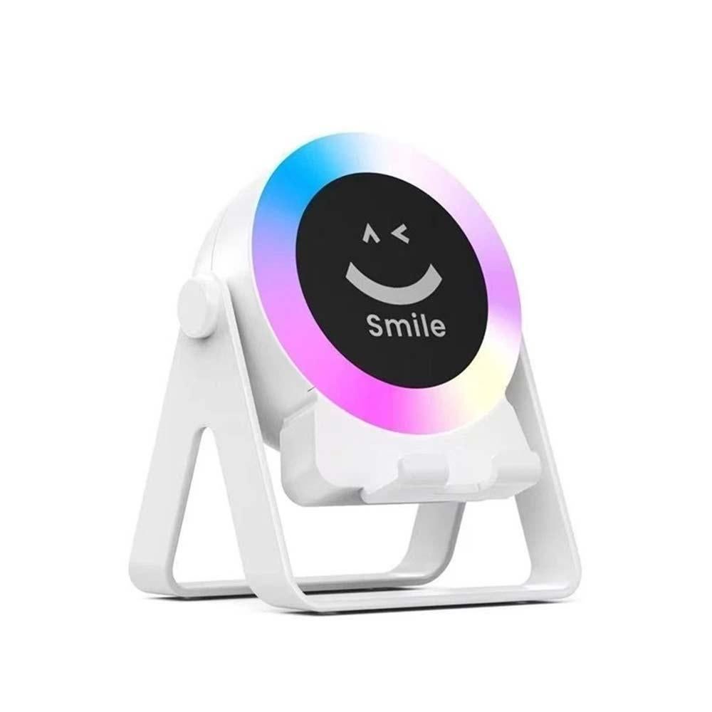 4 in 1 Wireless Induction Speaker Bluetooth Speaker with 360 Adjustable Phone Holder - White - Image 13