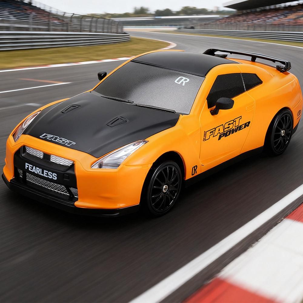 1/24 2.4GHz RC Drift Car 4WD High Speed Remote Control Racing Vehicle Orange for 3 year old+ - Image 2