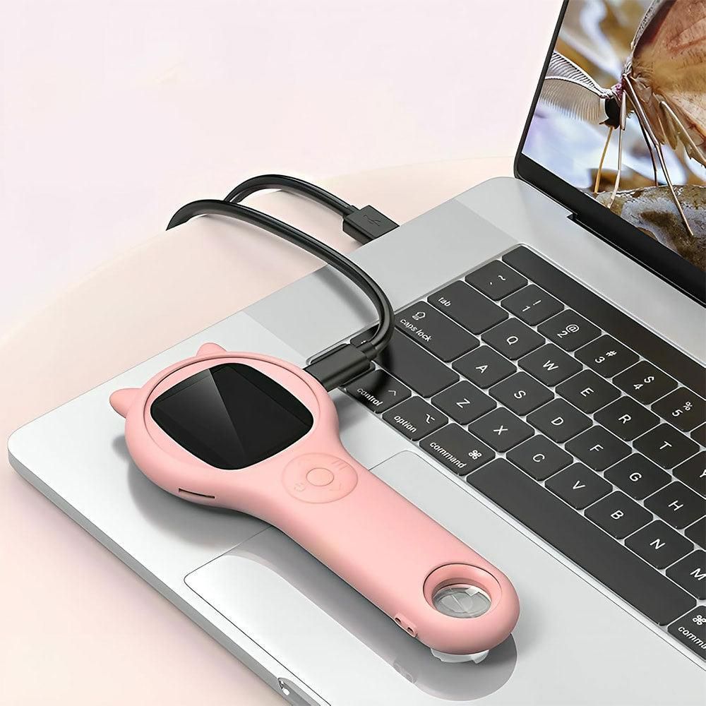 Digital Microscope Handheld 500X Magnifier with LED Light Science Toy for Age 4+ - Image 4
