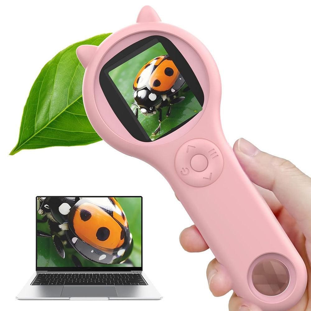 Digital Microscope Handheld 500X Magnifier with LED Light Science Toy for Age 4+ - Image 5
