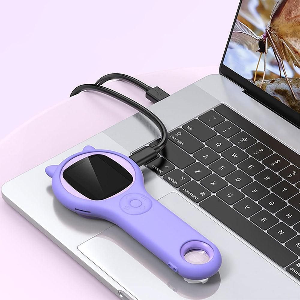 Mini Pocket Handheld Microscope Educational Science Tool for Christmas or Birthday - Purple - Image 3