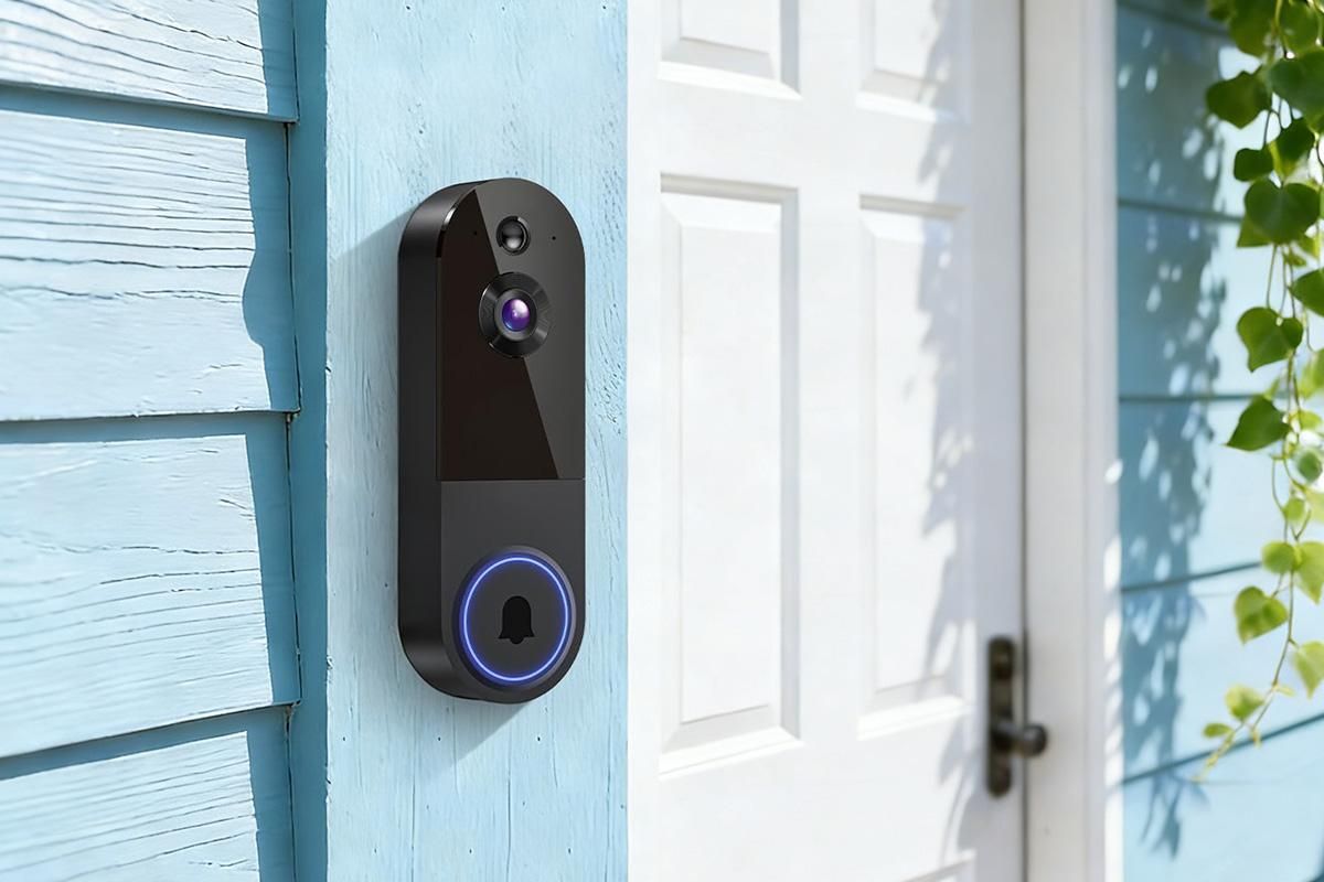 Smart Video Doorbell Camera Wireless Outdoor Doorbell Camera-Black - Image 7