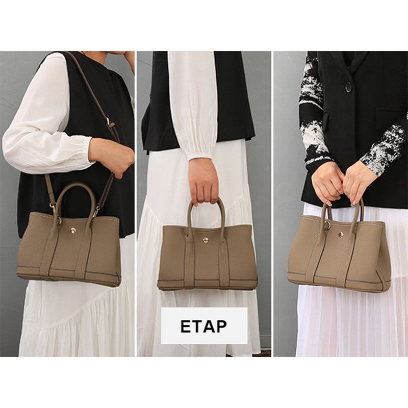 Women's shoulder bag, women's wallet, vintage handbag-Brown,Small - Image 3