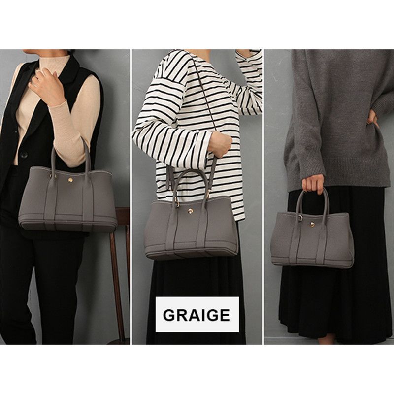 Women's shoulder bag, women's wallet, vintage handbag-Lead Grey,Small - Image 2