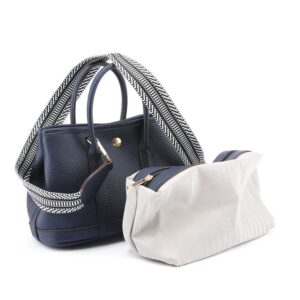 Women's shoulder bag, women's wallet, vintage handbag-Dark Ink Blue,Small
