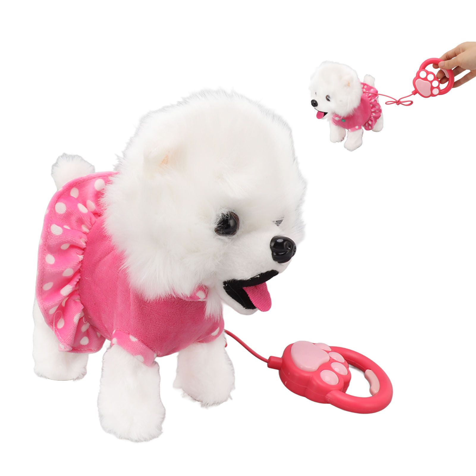 Electronic Plush Dog Interactive Puppy Singing Walking Toy with Remote Control Leash Kids Toddler Birthday Gifts Pink - Image 8