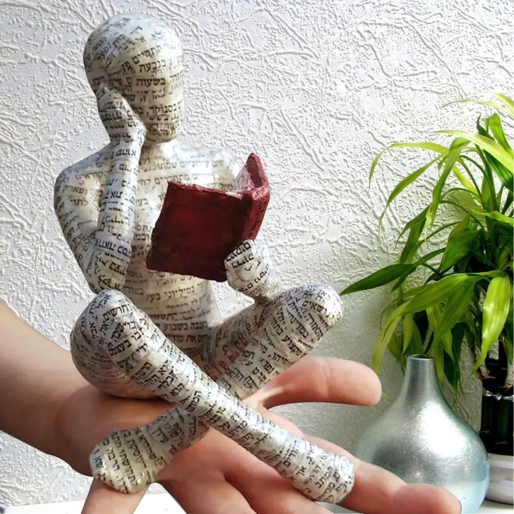 Vintage Reading Woman Figurine Pulp Lady Reading Bookshelf Decor Resin Statue Crafts Gifts Figures for Home Library Office Desktop - Image 6