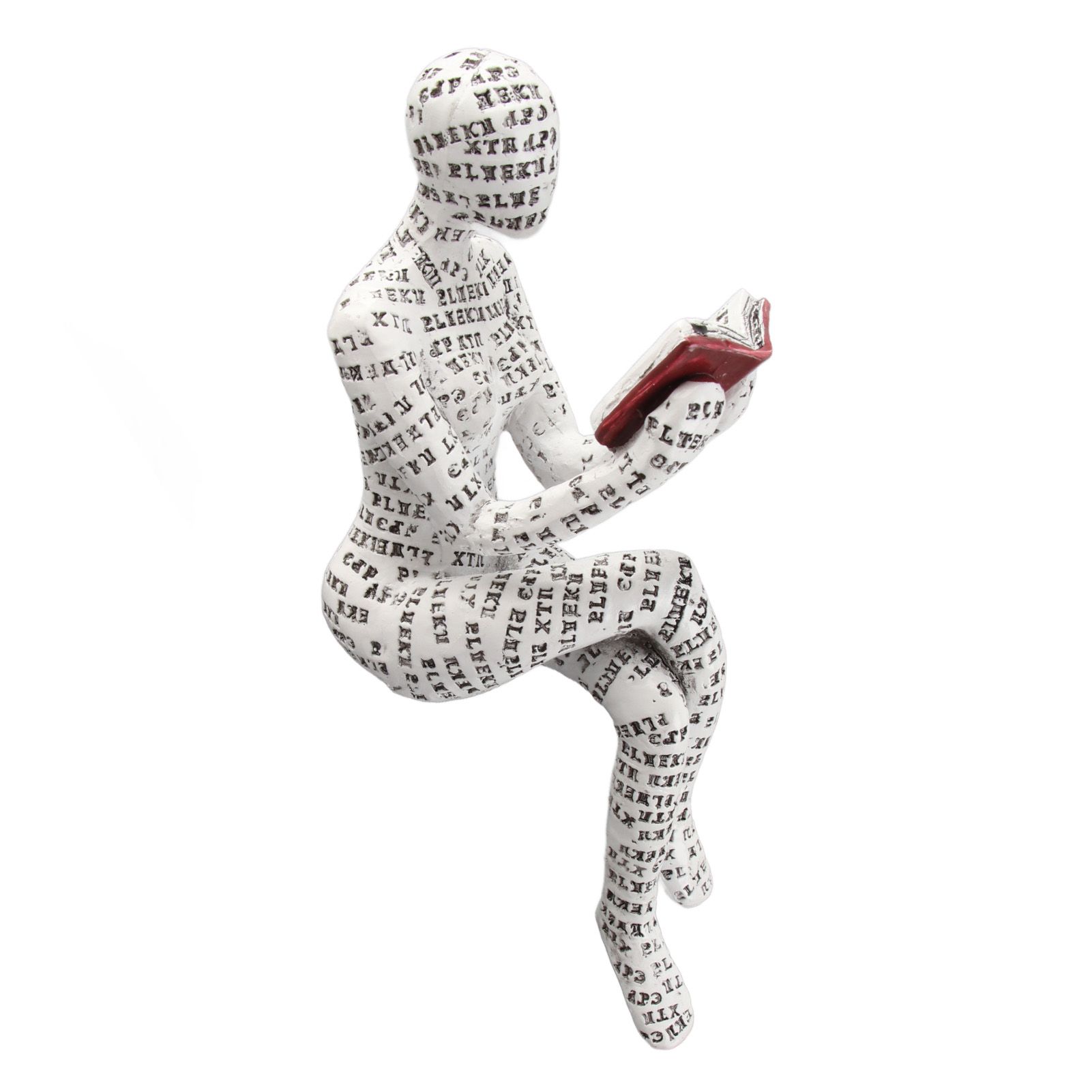 Vintage Reading Woman Figurine Pulp Lady Reading Bookshelf Decor Resin Statue Crafts Gifts Figures for Home Library Office Desktop - Image 10