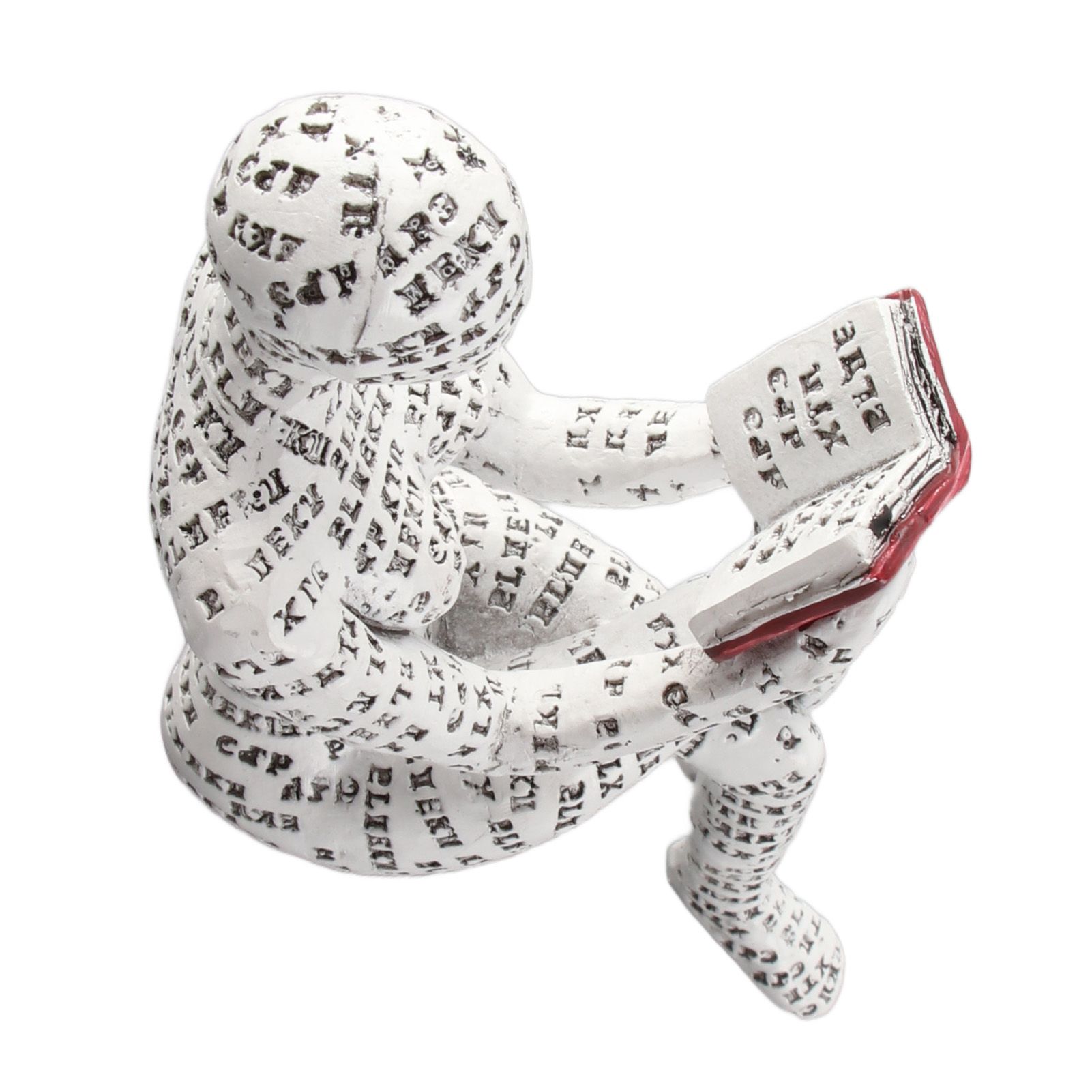 Vintage Reading Woman Figurine Pulp Lady Reading Bookshelf Decor Resin Statue Crafts Gifts Figures for Home Library Office Desktop - Image 11