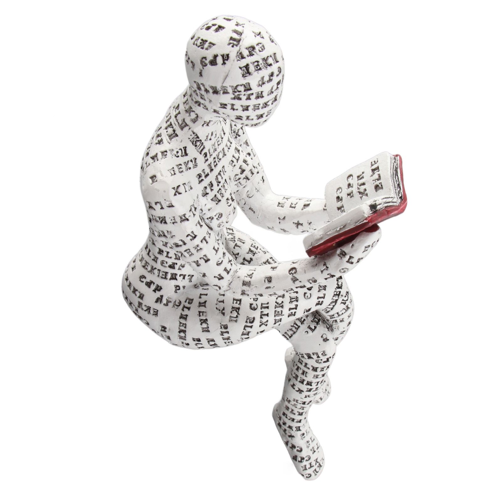 Vintage Reading Woman Figurine Pulp Lady Reading Bookshelf Decor Resin Statue Crafts Gifts Figures for Home Library Office Desktop - Image 12
