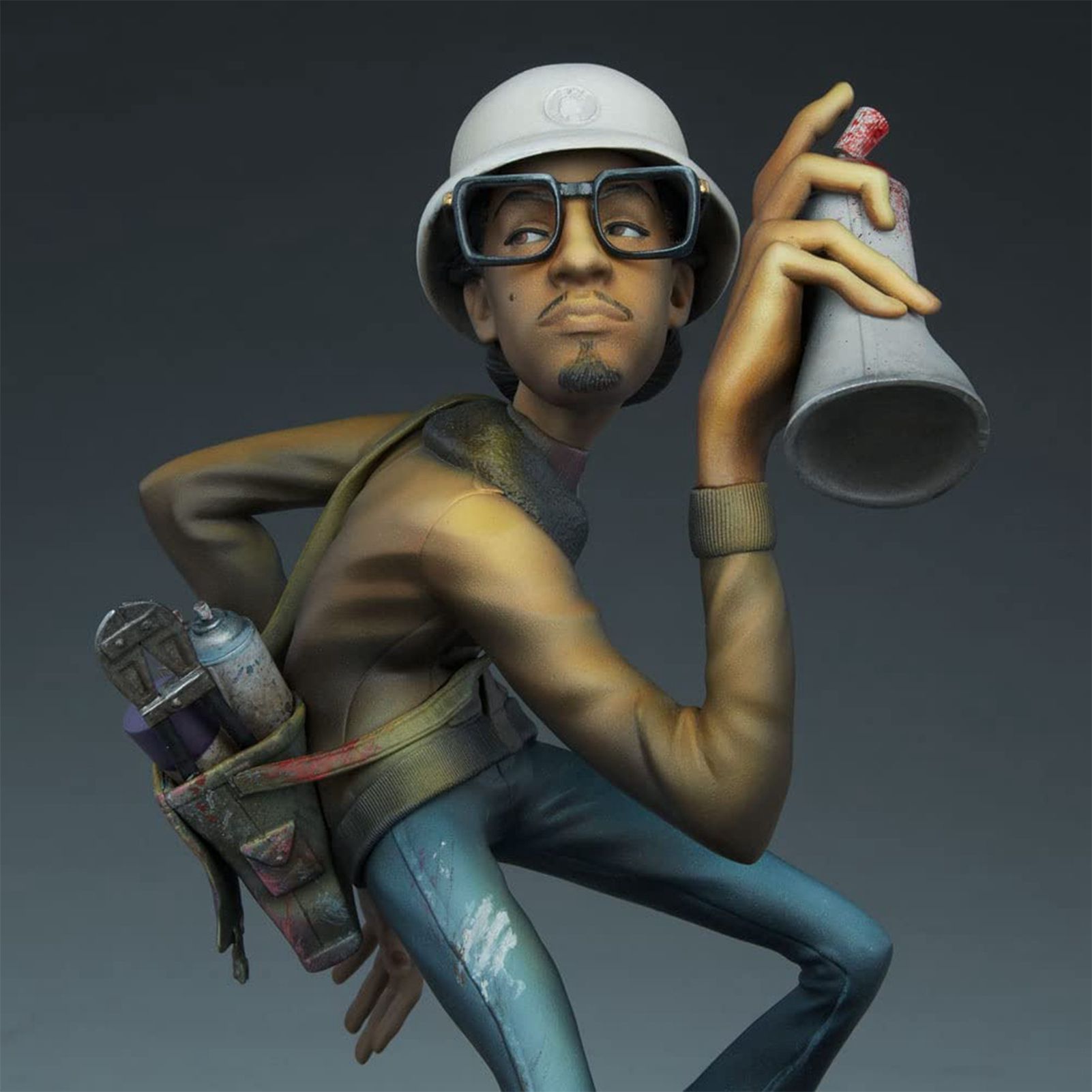 Hip Hop Elements Sculpture Artist Statue DJ Break Dance Modeling Resin Sculpture - Image 4