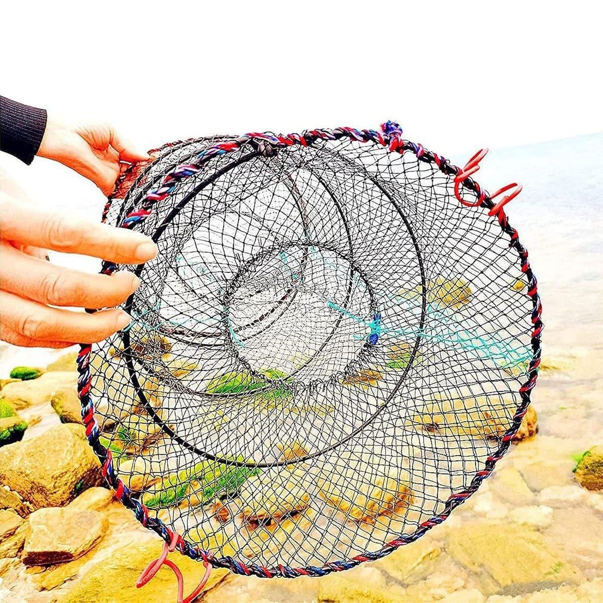 2PCS Shrimp Crab Lobster Fishing Net Fish Trap Cage for Carp Crucian Breeding - Image 4