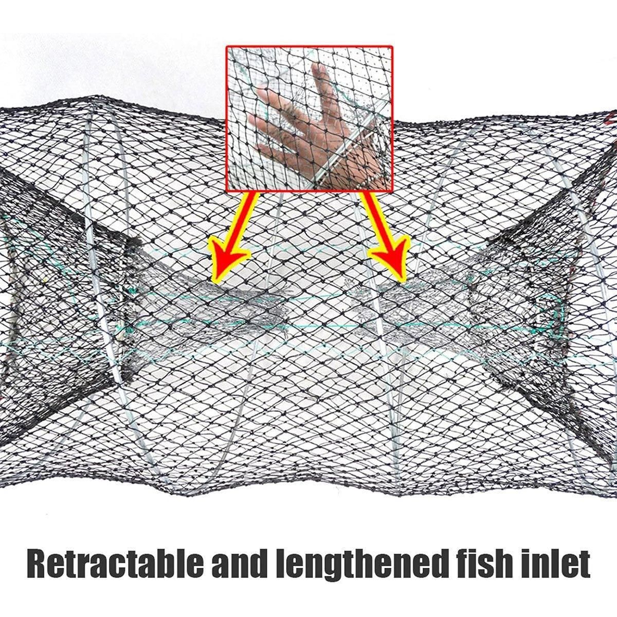 2PCS Shrimp Crab Lobster Fishing Net Fish Trap Cage for Carp Crucian Breeding - Image 6