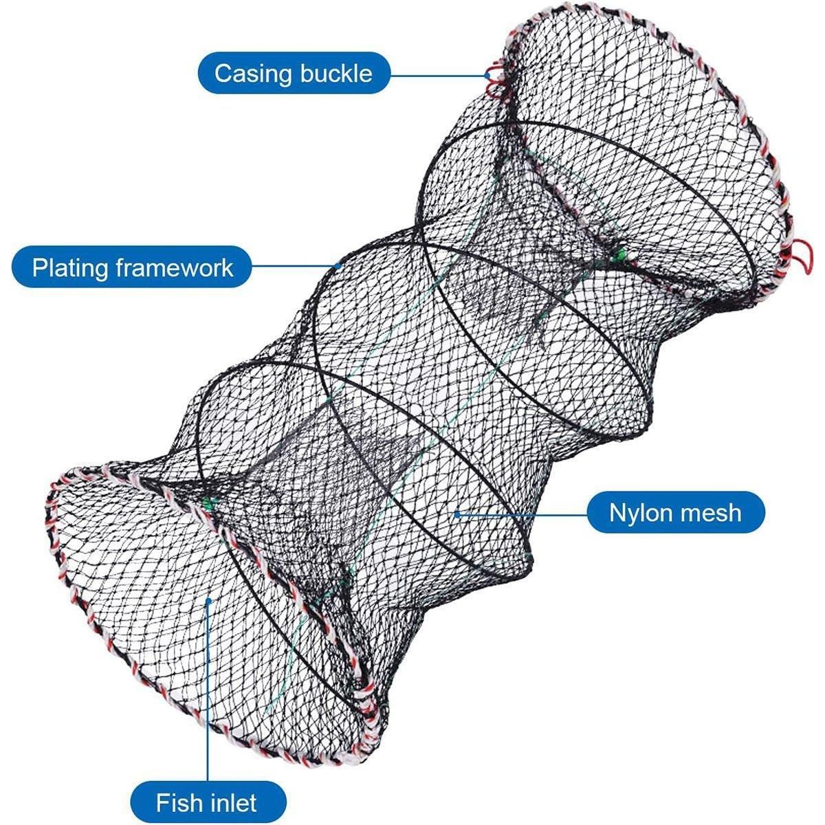 2PCS Shrimp Crab Lobster Fishing Net Fish Trap Cage for Carp Crucian Breeding - Image 8