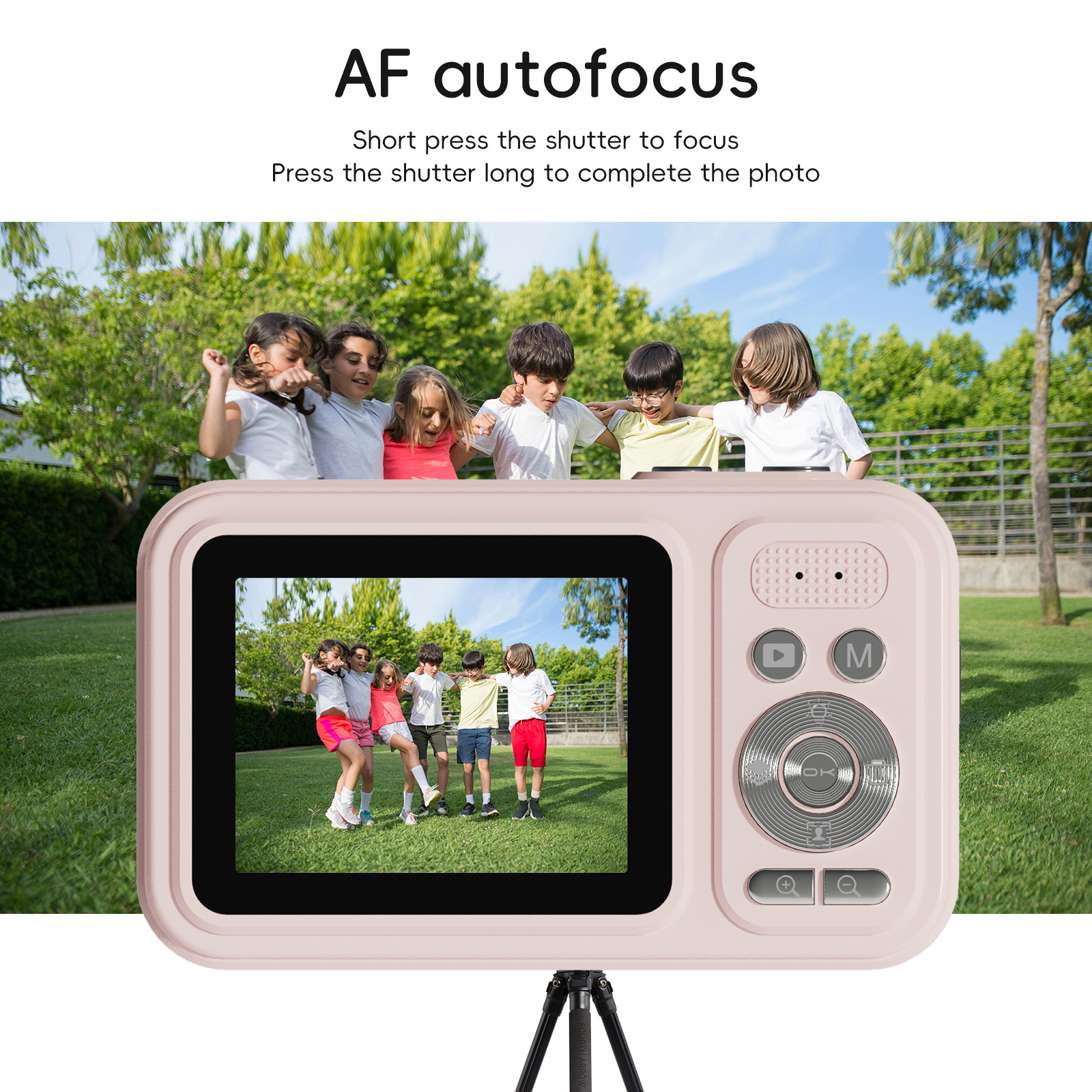 48MP Digital Camera with 16x Zoom & AF Autofocus - Full HD Vlogging Camera for Beginners & Kids(Black) - Image 2