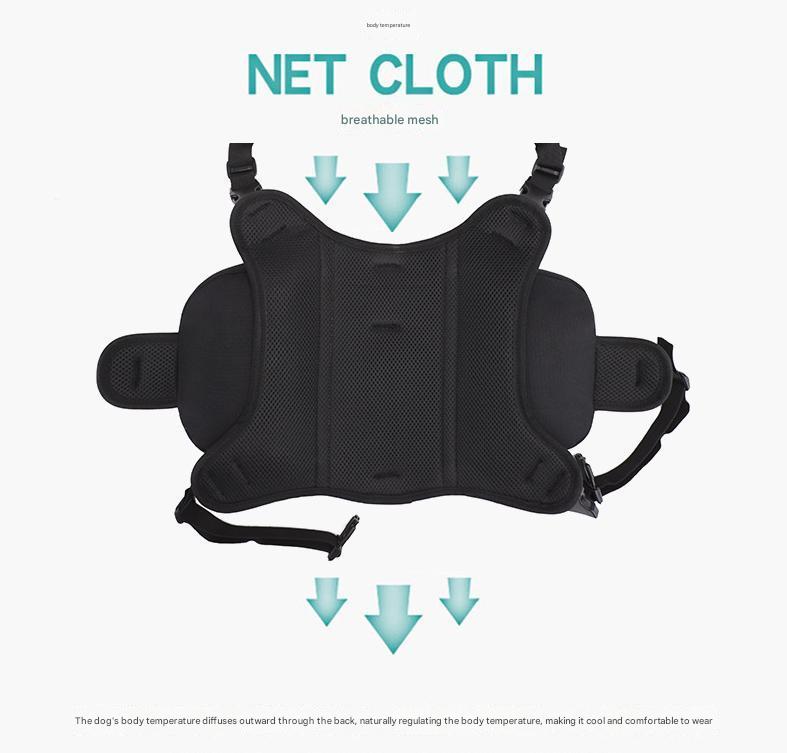 Yellow Reflective Dog Saddle Harness with Storage Bags - Adjustable Pet Backpack for Outdoor Adventures - Image 2
