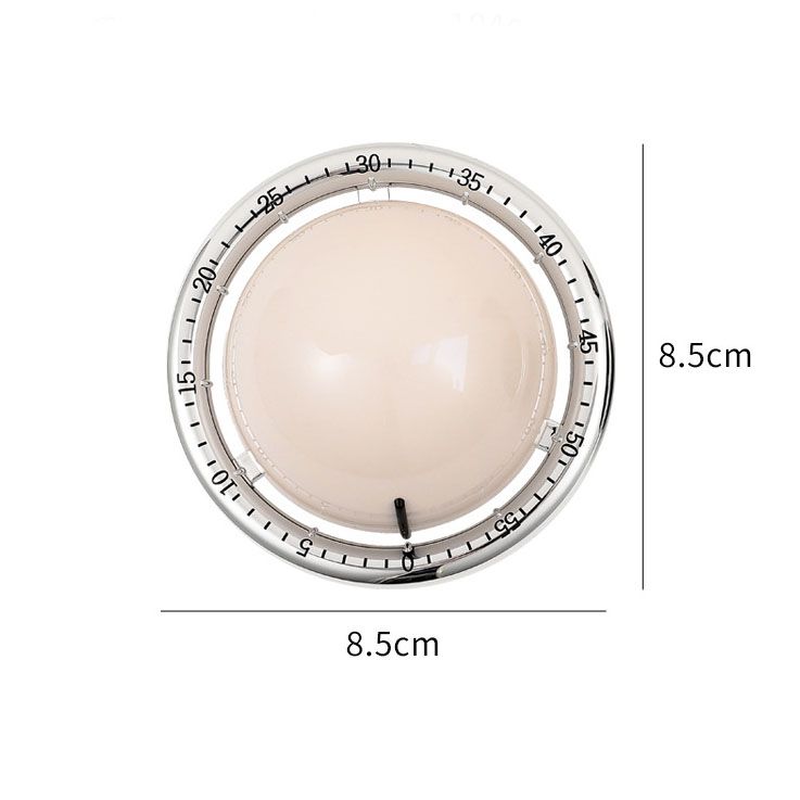 Black Retro Planet Mechanical Kitchen Timer Magnetic Countdown Clock Battery-Free Metal Core Loud Alarm for Cooking Study - Image 8
