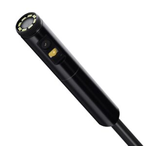 Endoscope Camera with Light, Dual Lens Borescope for Android & IOS, 1920P HD Inspection Camera with 8 + 1 LED Lights, 2X Zoom, 3m Snake Cable, IP67 Waterproof Snake Camera for Auto, Plumbing