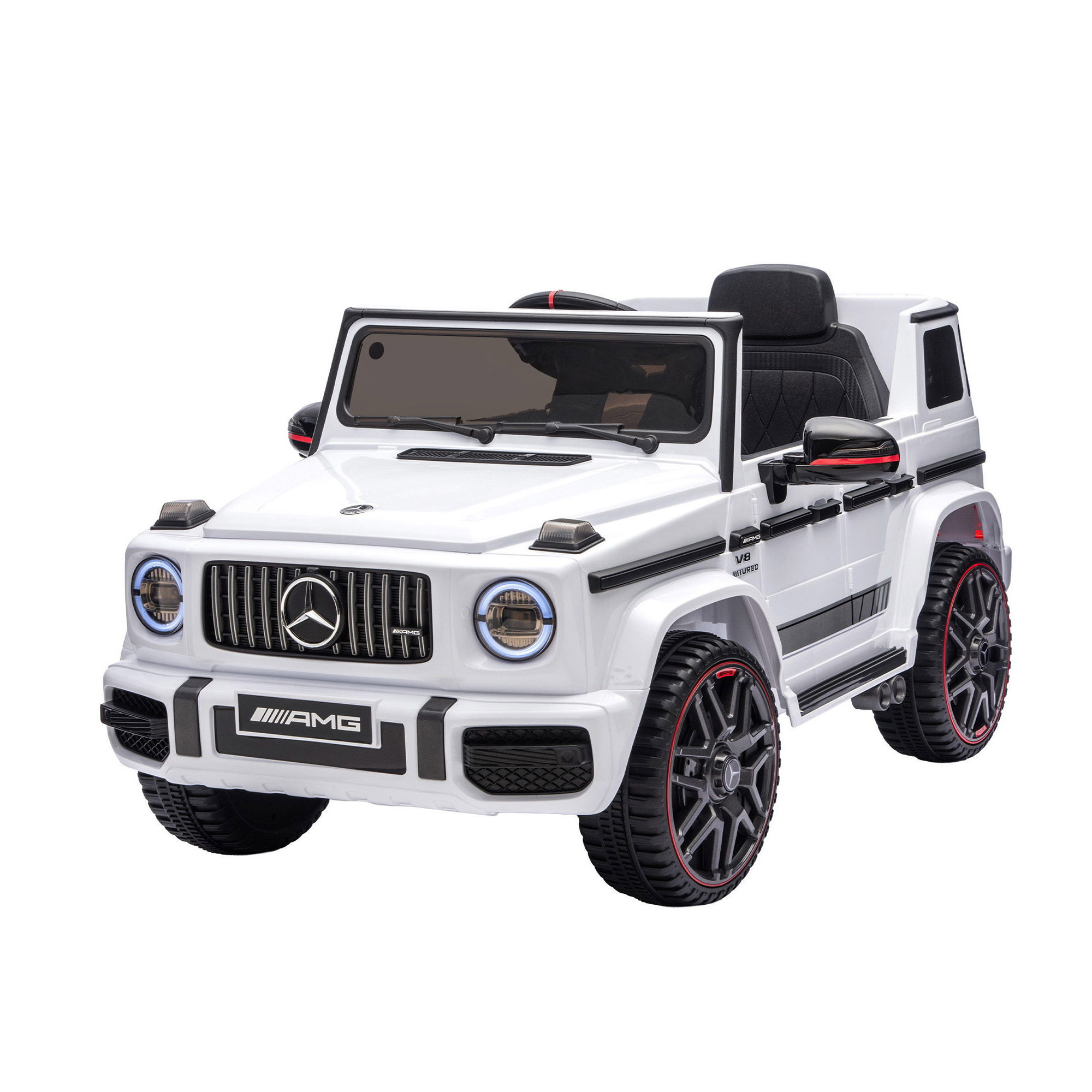 Kids Electric Ride On Car G63 Toy Cars Remote Control White - Image 2