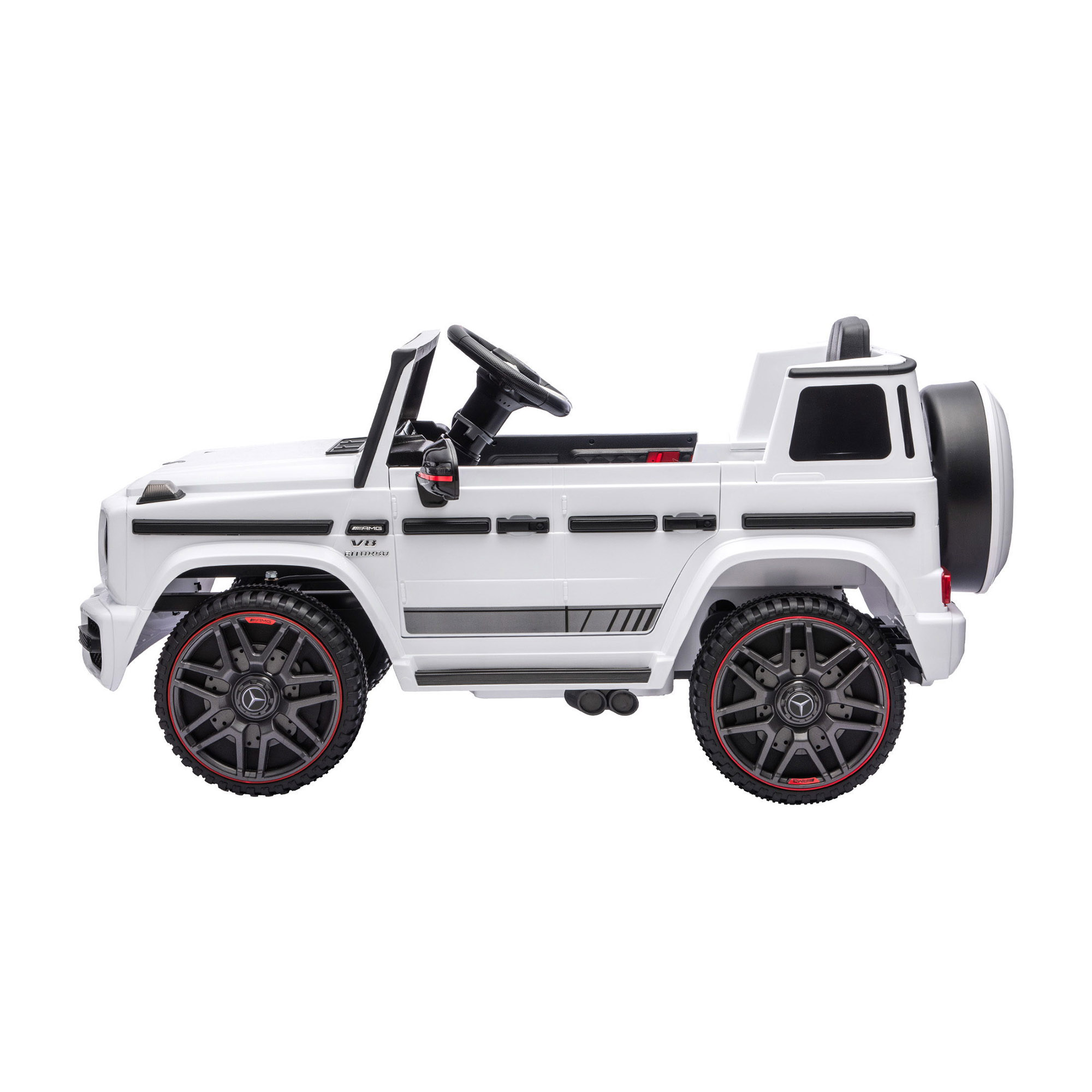 Kids Electric Ride On Car G63 Toy Cars Remote Control White - Image 4