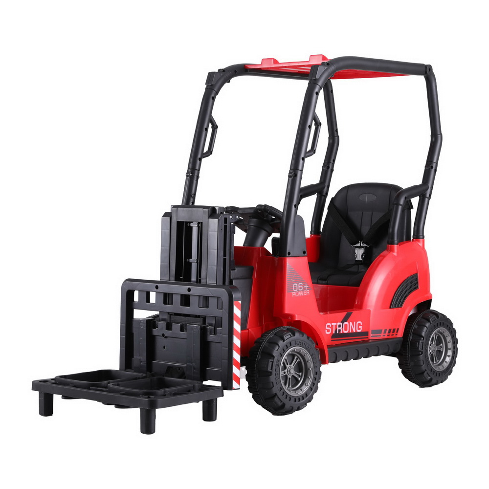 Rigo Kids Electric Ride On Car Forklift Loader Toys Cars Horn Remote 12V Red - Image 7