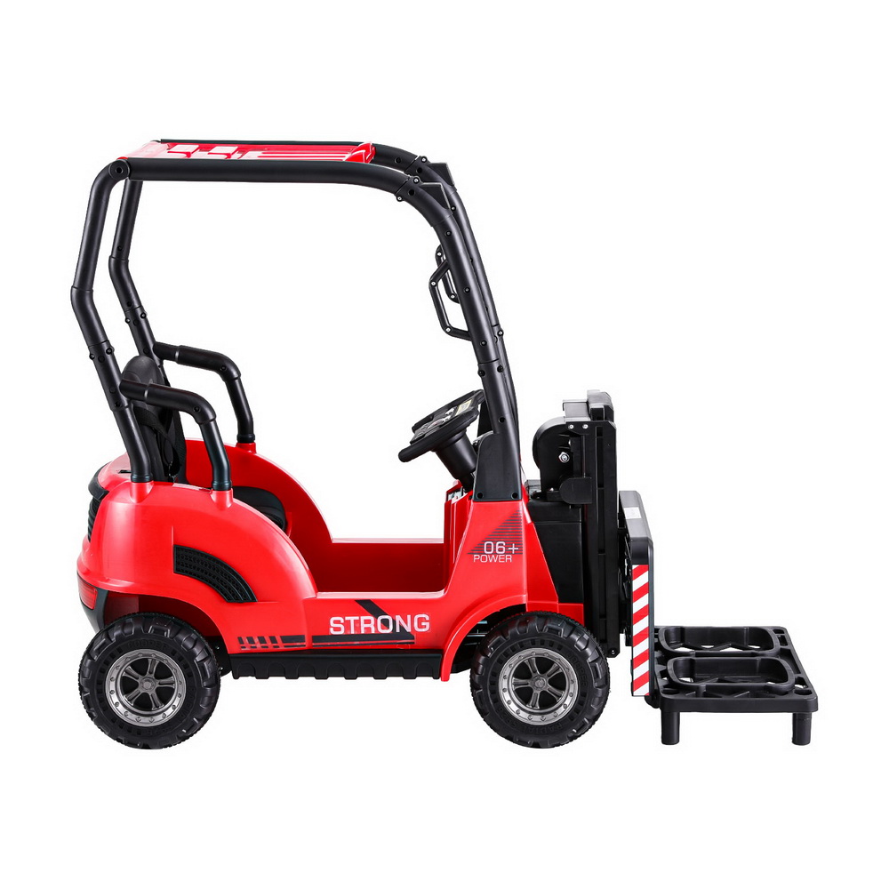 Rigo Kids Electric Ride On Car Forklift Loader Toys Cars Horn Remote 12V Red - Image 3