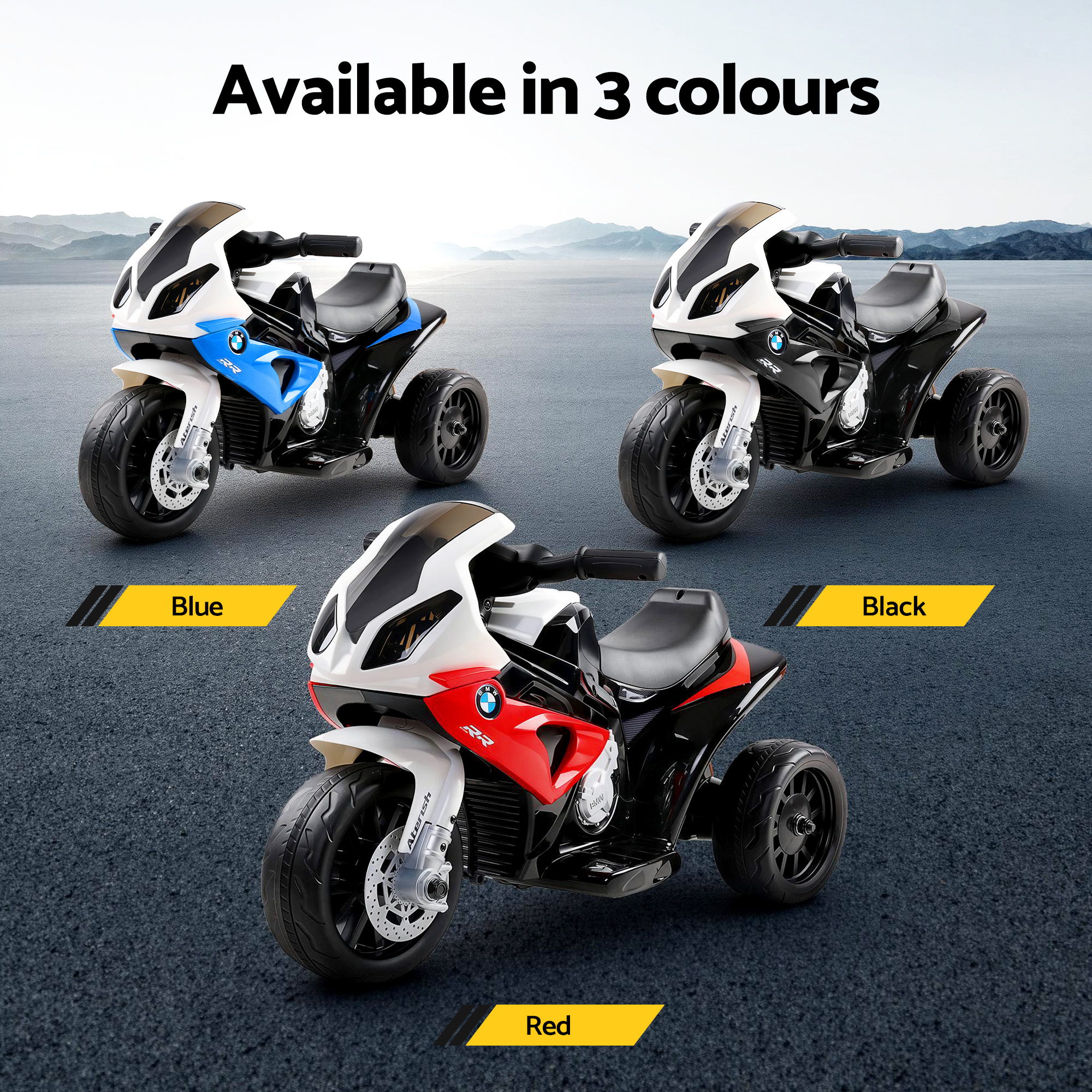 Kids Electric Ride On Car Police Motorcycle Motorbike BMW Licensed S1000RR Red - Image 10