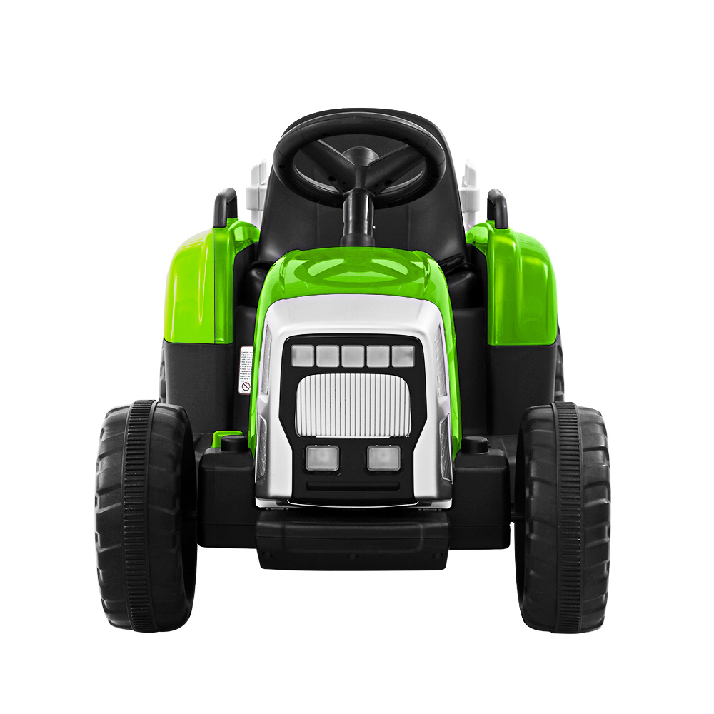 Electric Ride On Car Rigo Kids Ride On Cars Tractor Toy 12V Green - Image 3