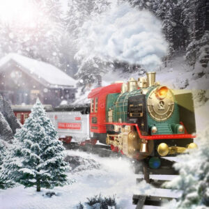RC Track Train Set with Steam Effect