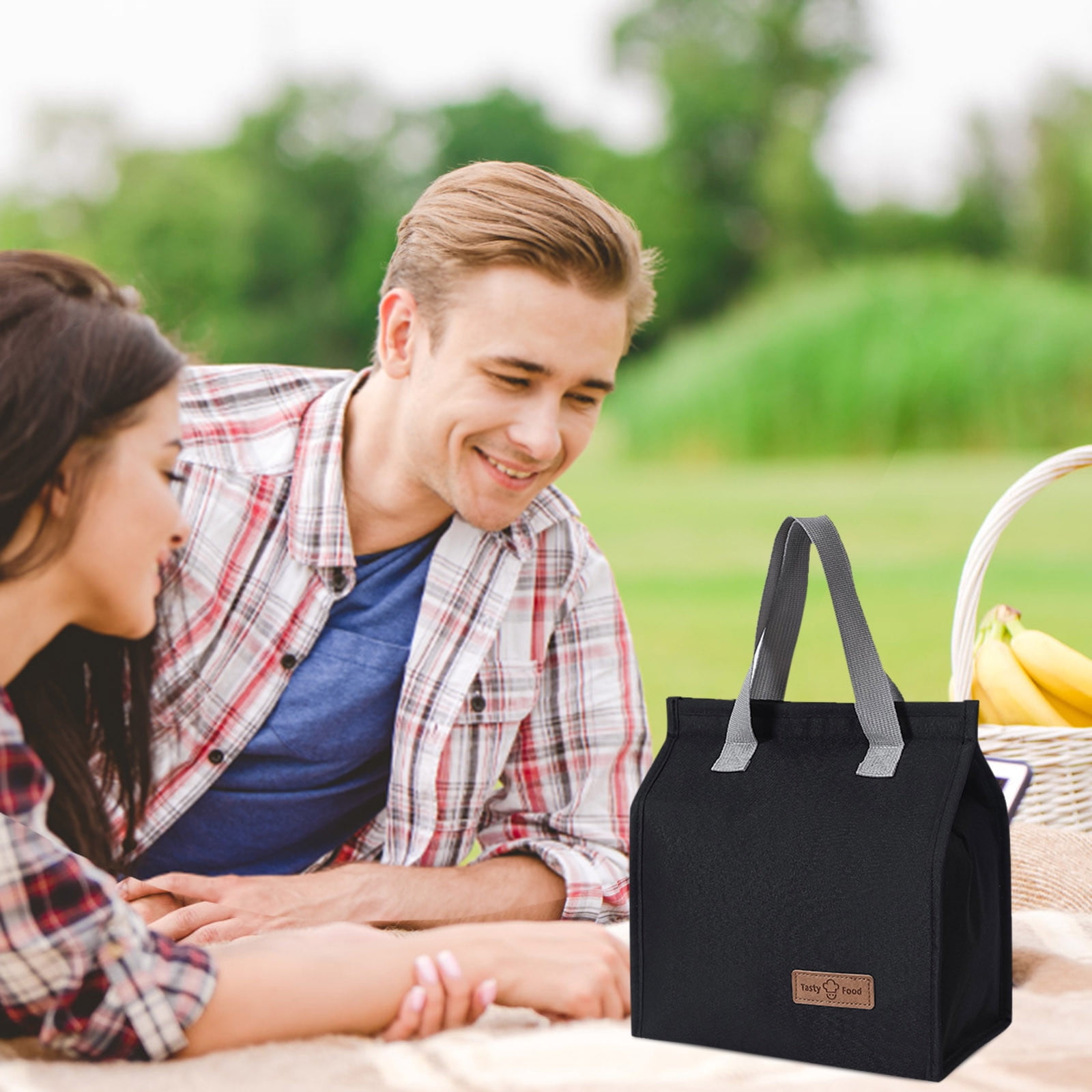 Lunch Bag ! Lunch Bag Insulated Thermal Food Storage Bag Portable Travel Working Bento Box, Bento Case Promotion Include 1Pc Lunch Bag E - Image 4