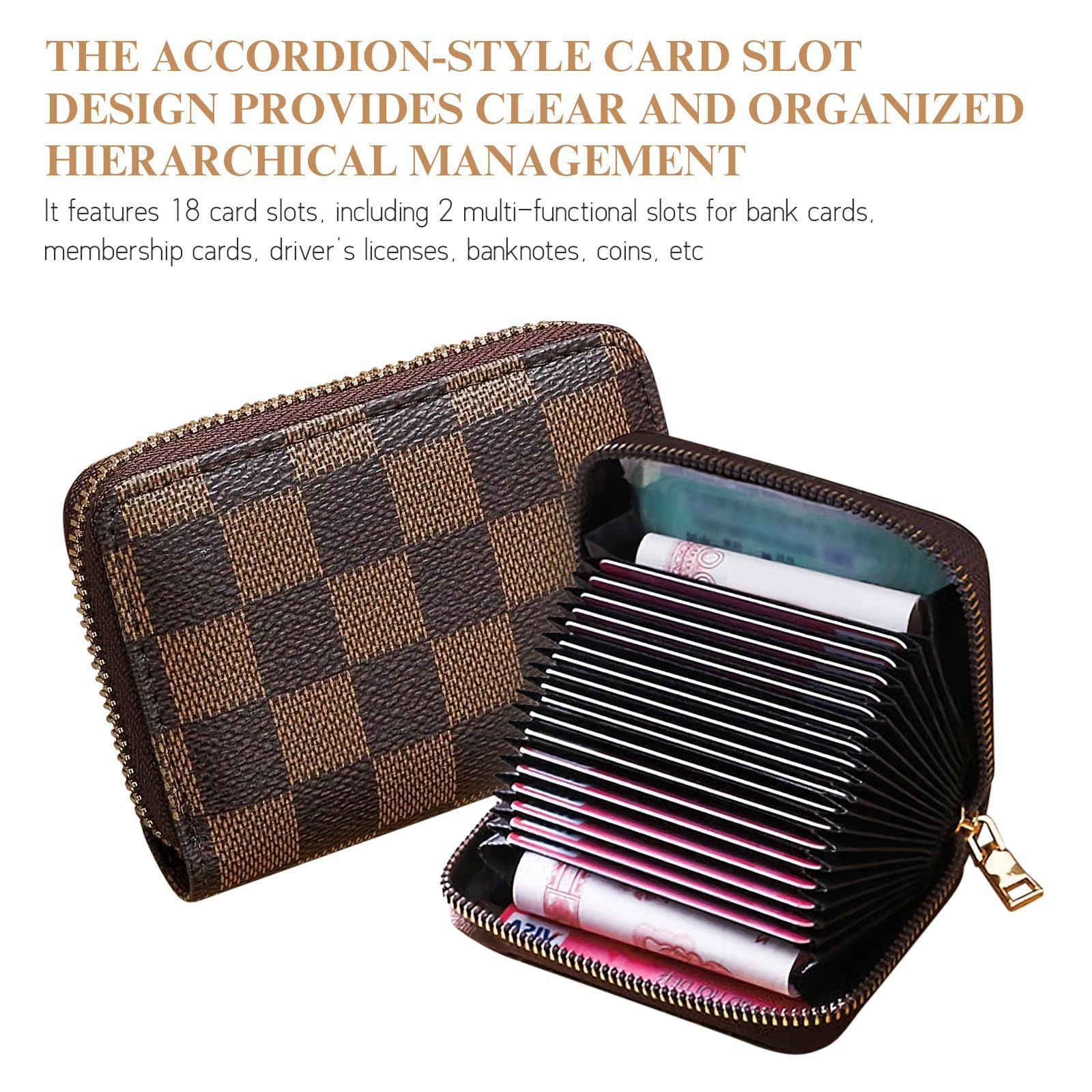 Coffee Anti-Magnetic Card Holder, Creative Multi-Slot Large Capacity Card Wallet, Storage for Bank Cards, ID, Driver Licence & Business Cards - Image 4