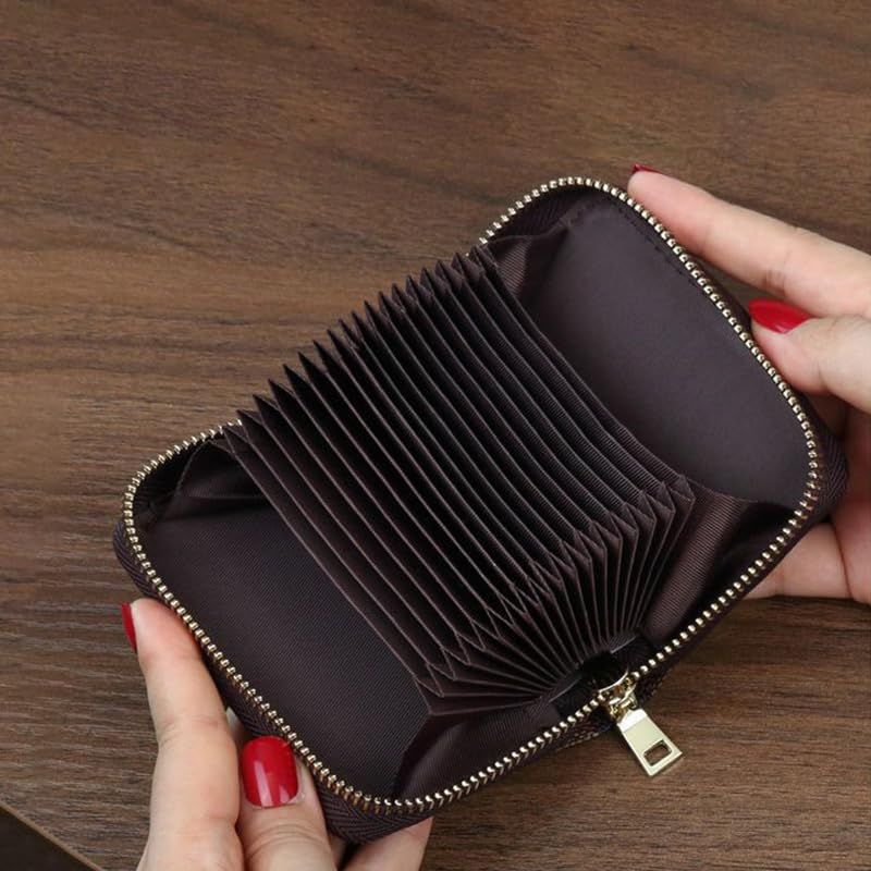Blue Anti-Magnetic Card Wallet, Creative Multi-Slot Large Capacity Card Holder for Bank Cards, ID, Driver Licence & Business Cards - Image 3